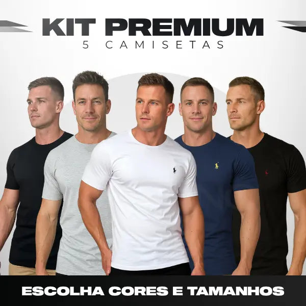 Kit 5 Camisetas Masculina - Polo Rаlрh Lаurеn