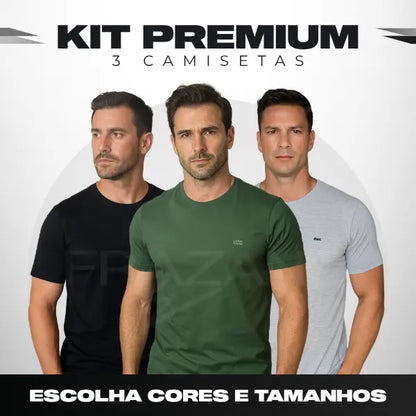Kit 3 Camisetas Masculina - Lасоѕtе
